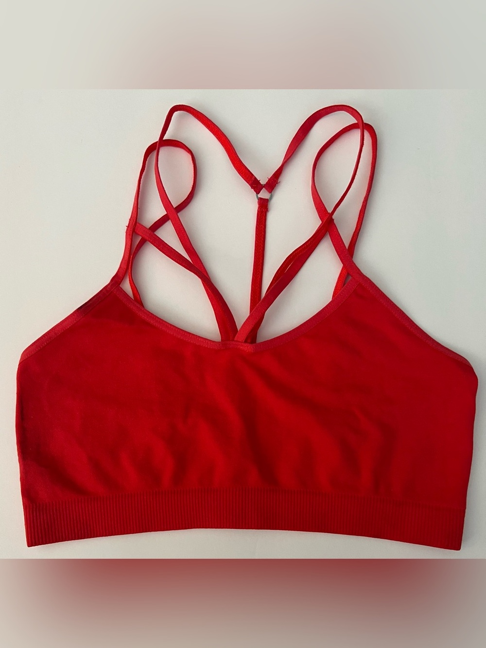 Free People Red Strappy Bralette XS/S NWOT